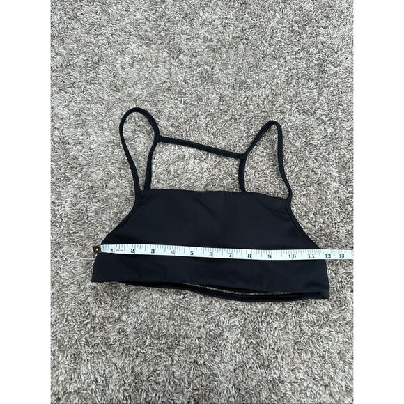 YoungLa W363 Back it Up Top Sports Bra Square Neck Open Black Strappy Black S - Picture 6 of 6